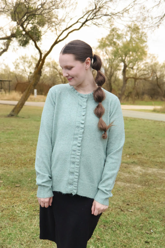 The “Jaden” Ruffle Cardigan