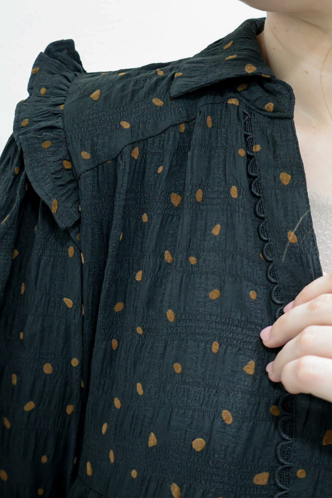 The “Chestnut Dot” Dress