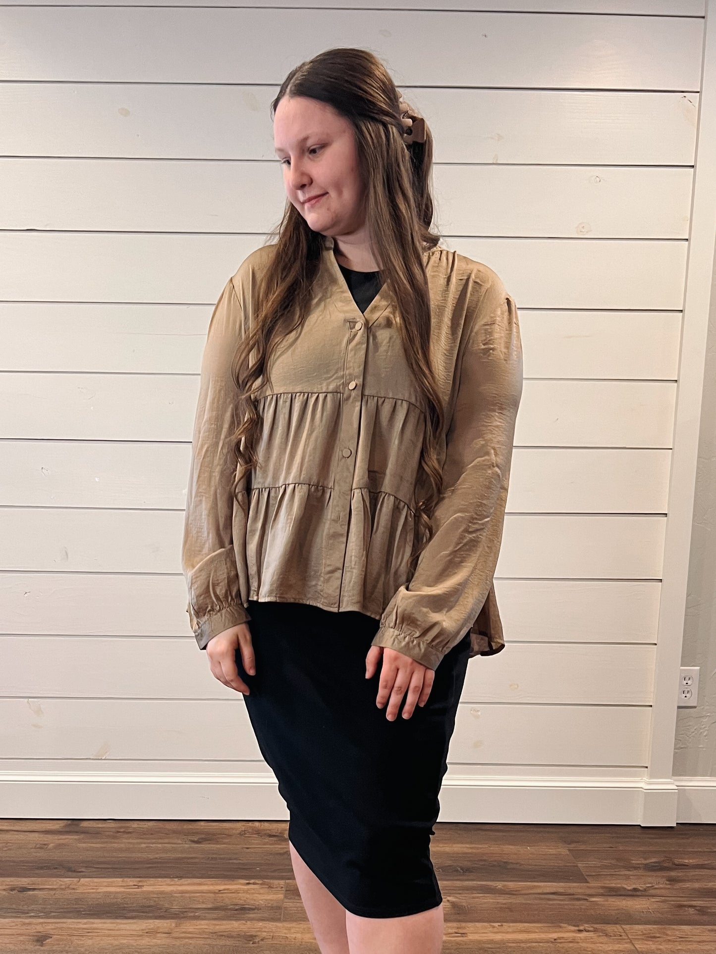 “Latte’s For Days” Tiered Top