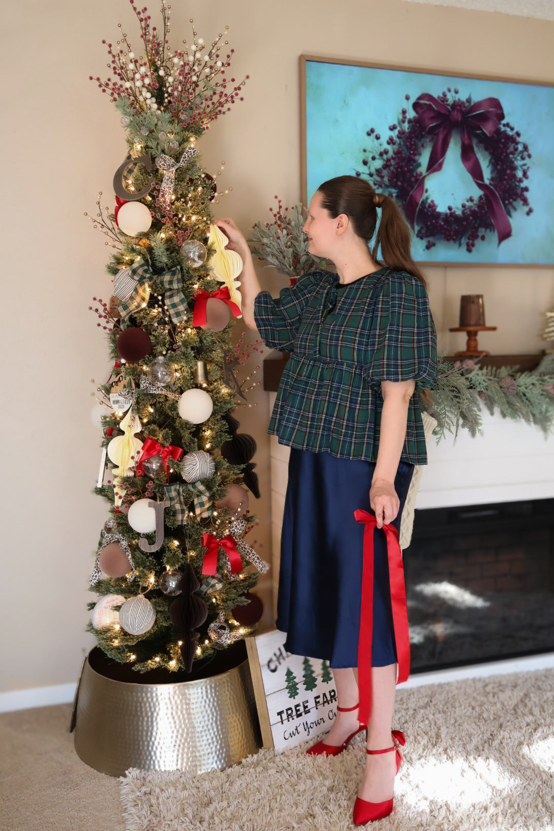 The “Fireside Plaid” Top