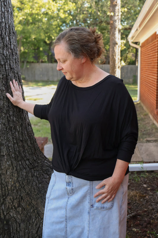 “Midnight Twist” Top