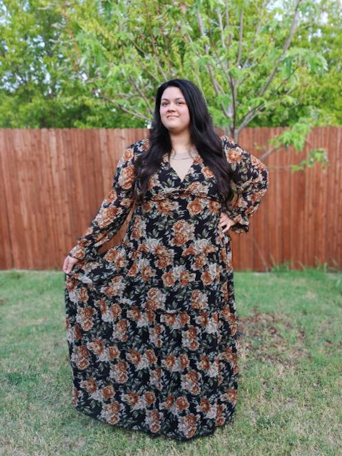 “Harvest Blossom” Maxi Dress