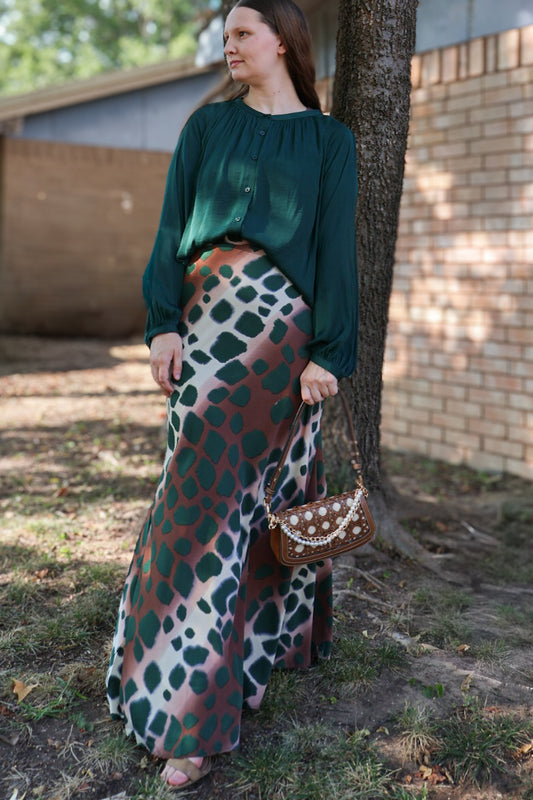 “Savanna Nights” Maxi Skirt