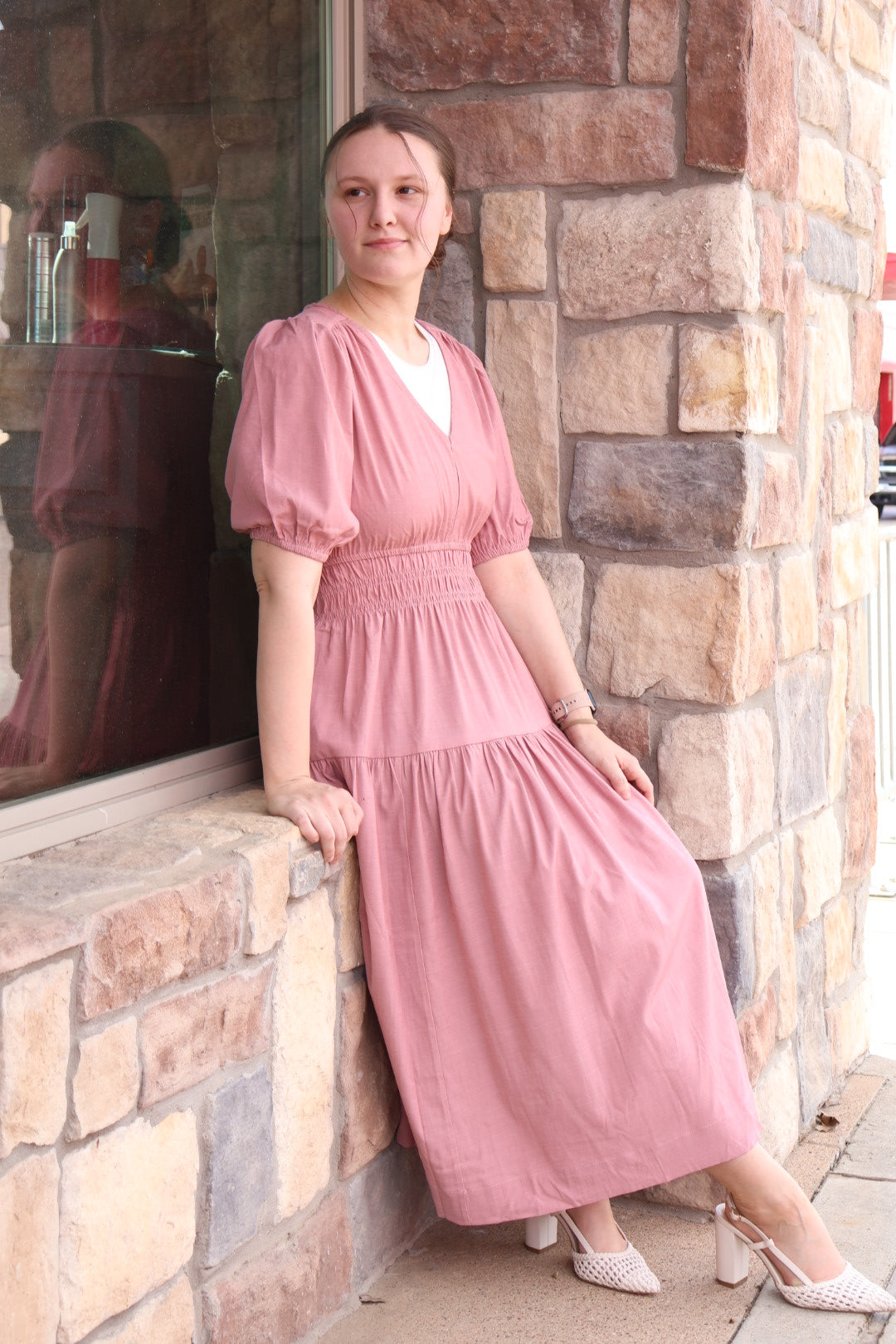 “Blush Belle” Midi Dress