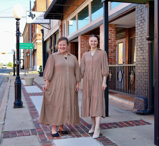 “Buttoned Beauty” Dress