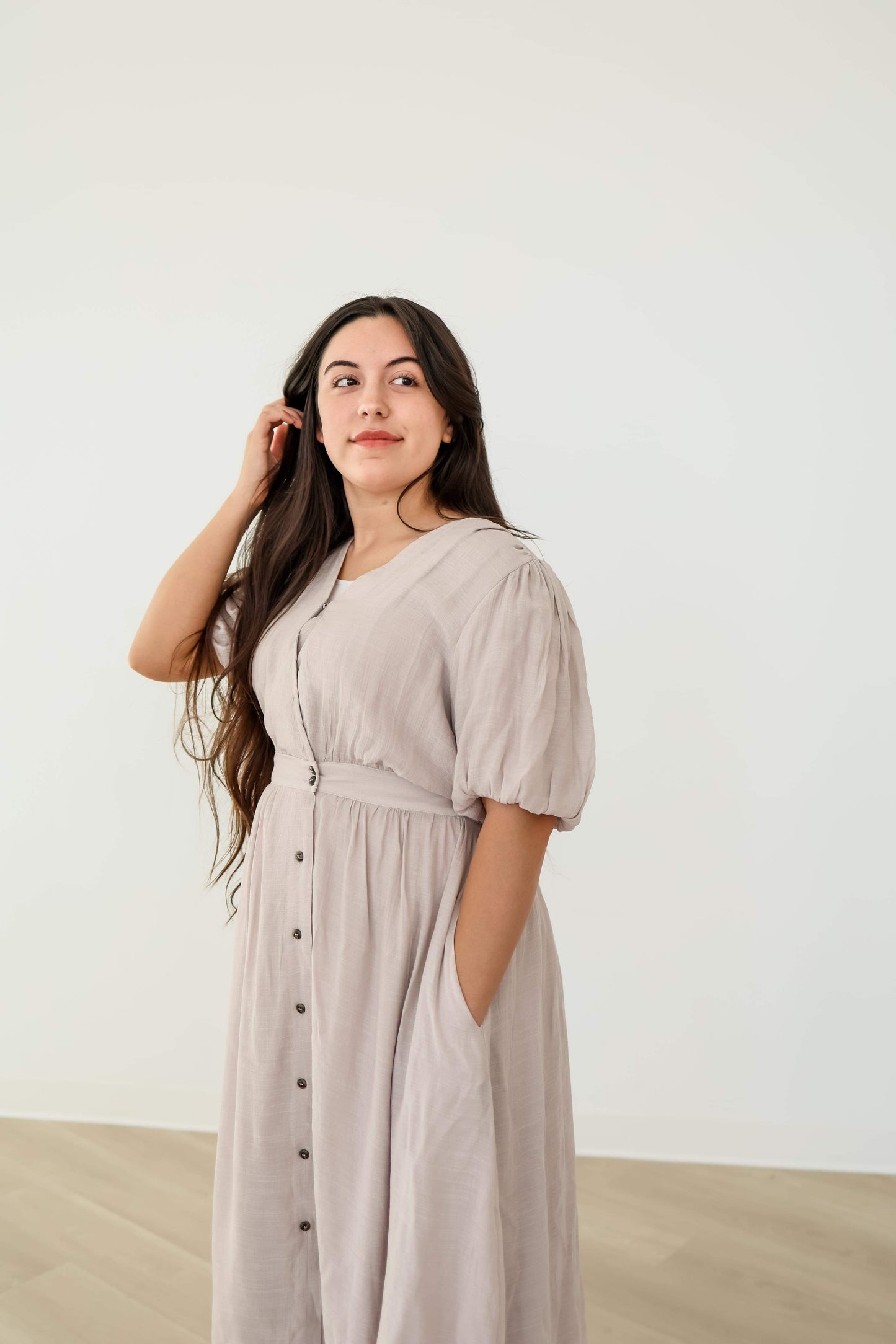 “All Buttoned Up” Dress