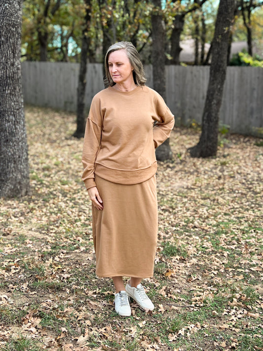 “Effortless Everyday” Skirt - Camel