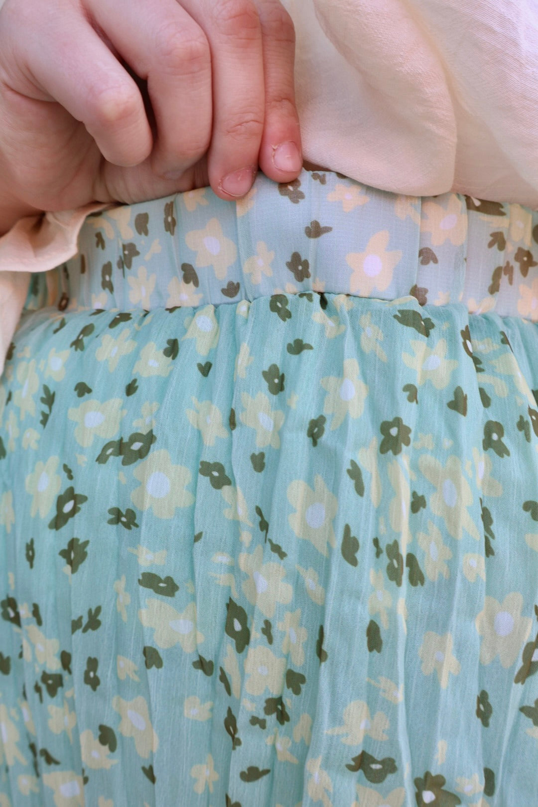 “Spring Petals” Midi Skirt