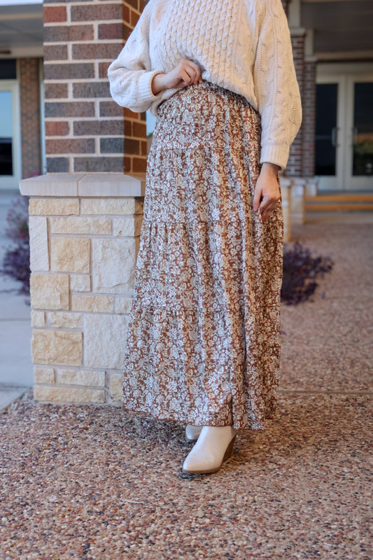 “Wildflower Whispers” Maxi Skirt