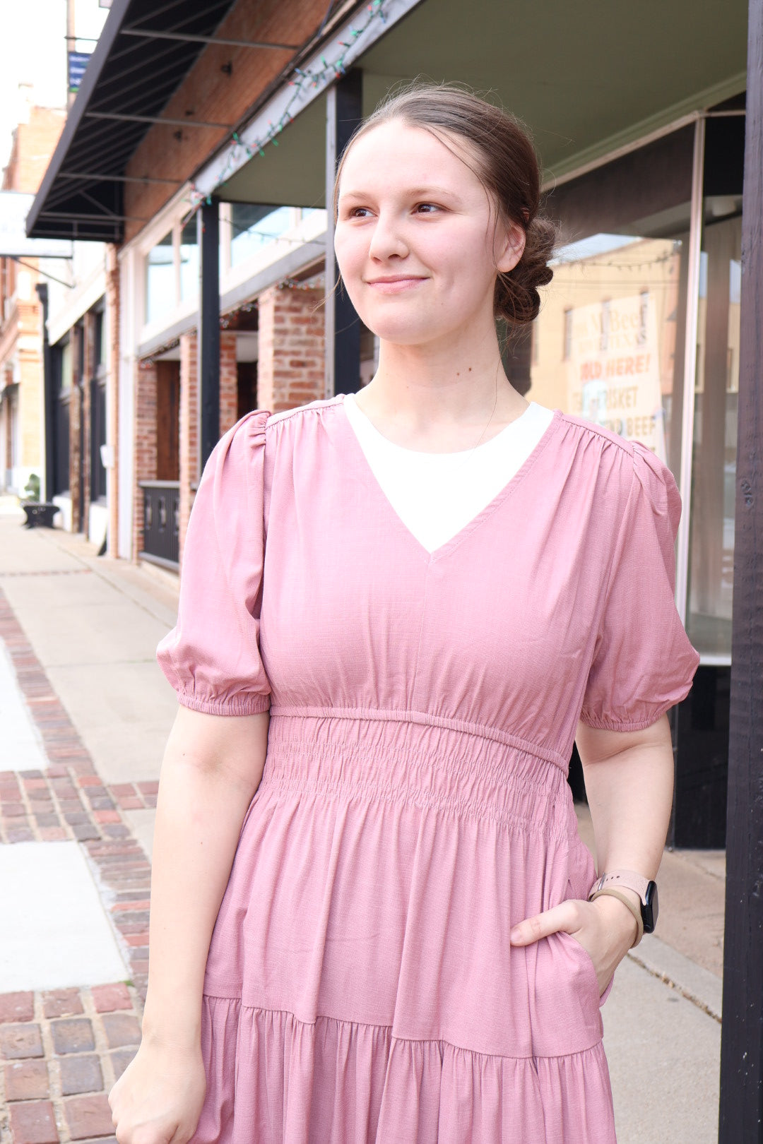 “Blush Belle” Midi Dress