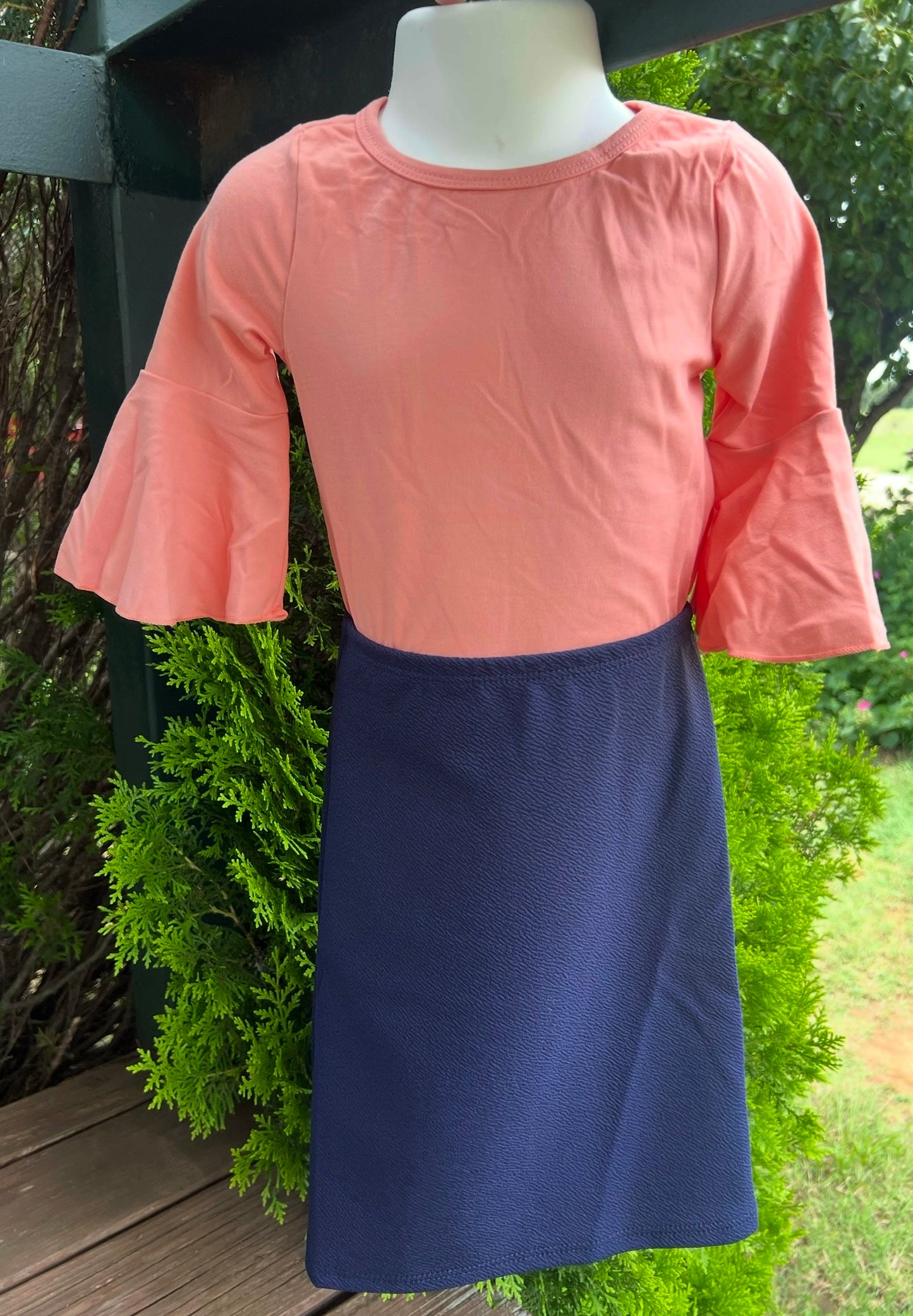 The “Elaine” Pencil Skirt (Kids) - Navy