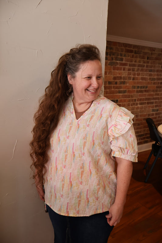 “Coastal Colors” Top