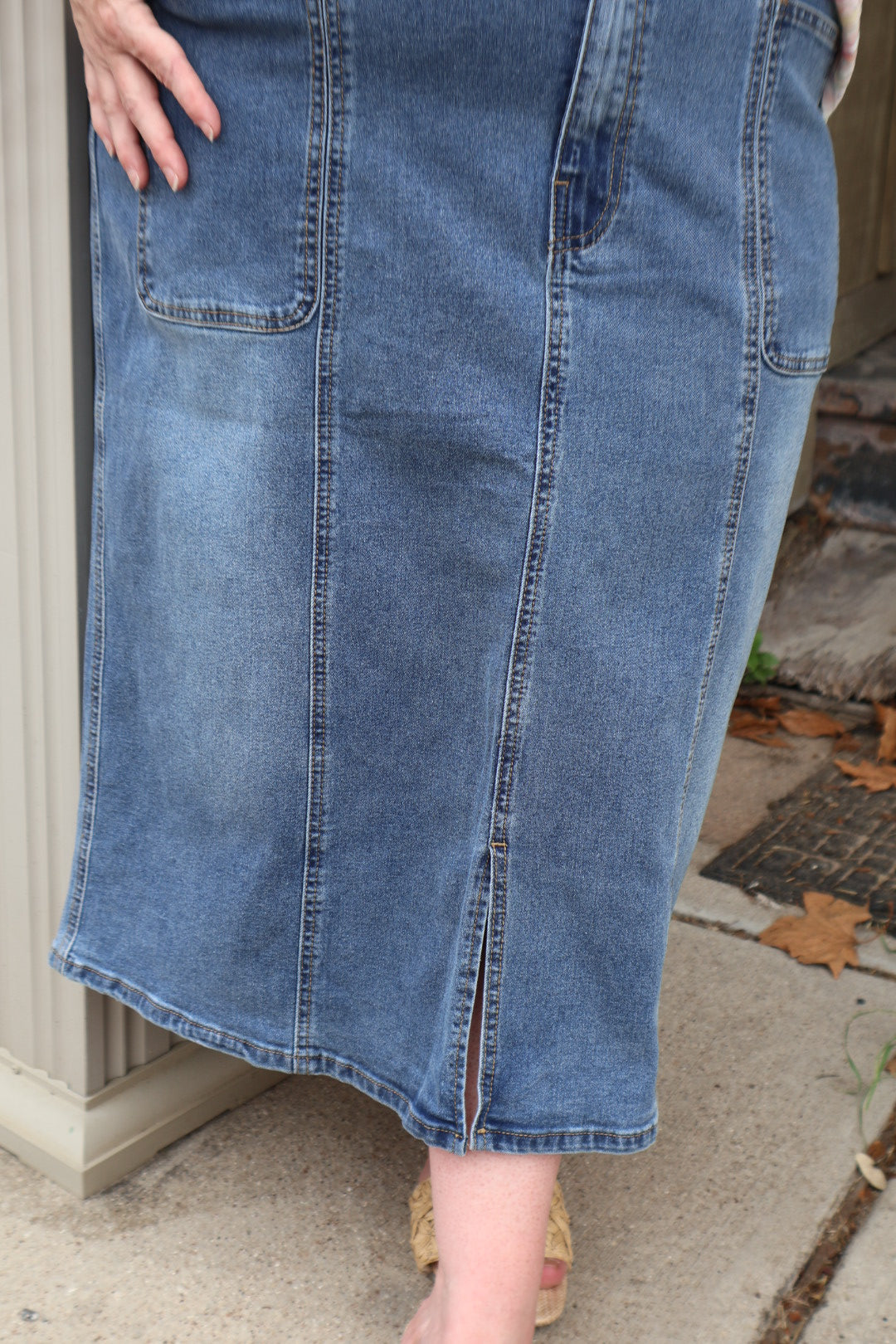 The “Kelsey” Denim Skirt