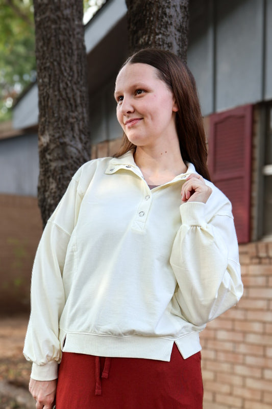 “Ivory Cloud” Pullover