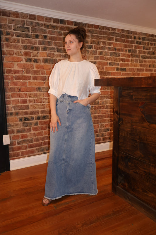 The “Jordyn” Denim Skirt