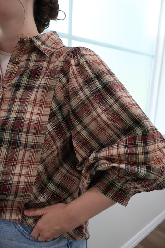 “Pretty in Plaid” Top