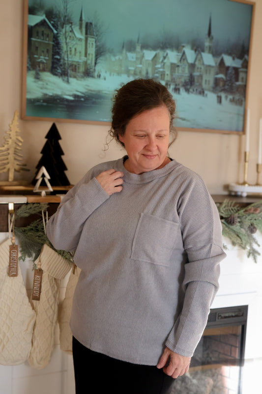 “Cuddle Season” Fleece Top