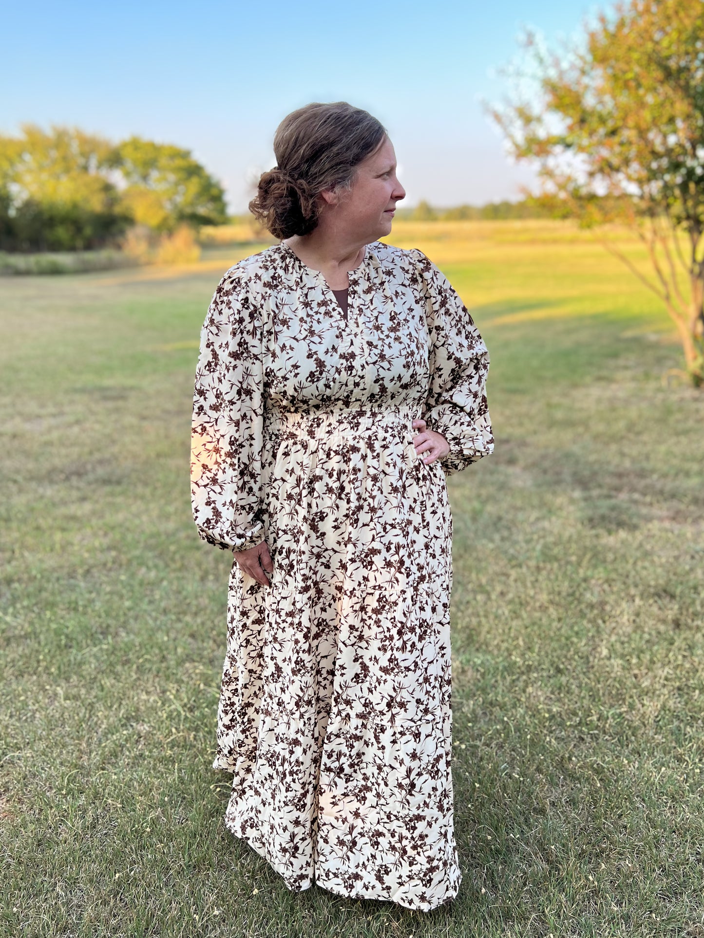 “Cream Dream” Floral Dress
