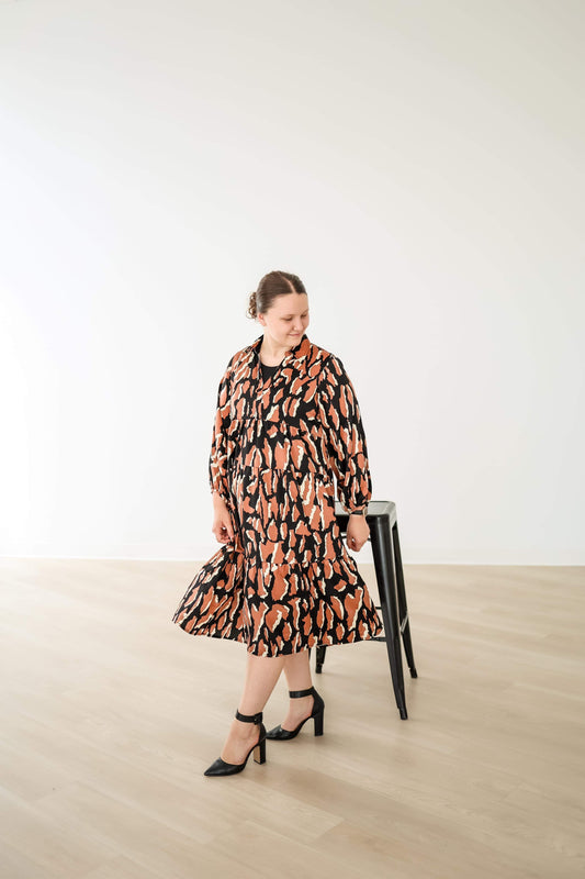 “Bold Elegance” Midi Dress