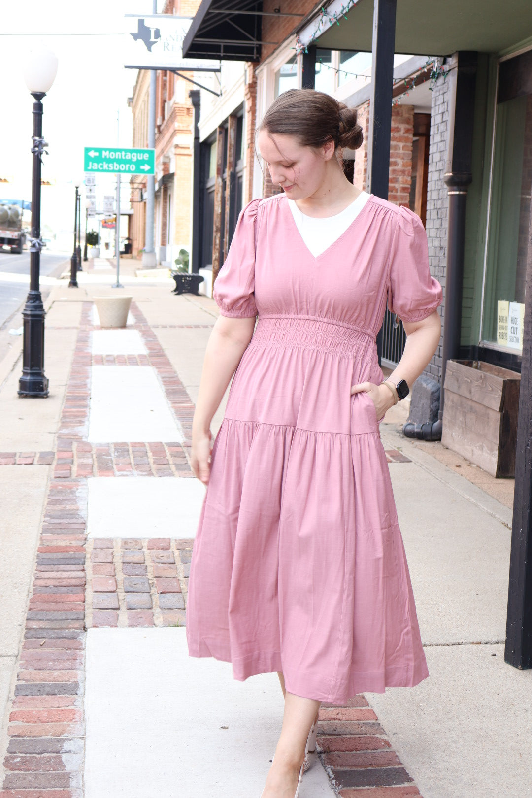 “Blush Belle” Midi Dress