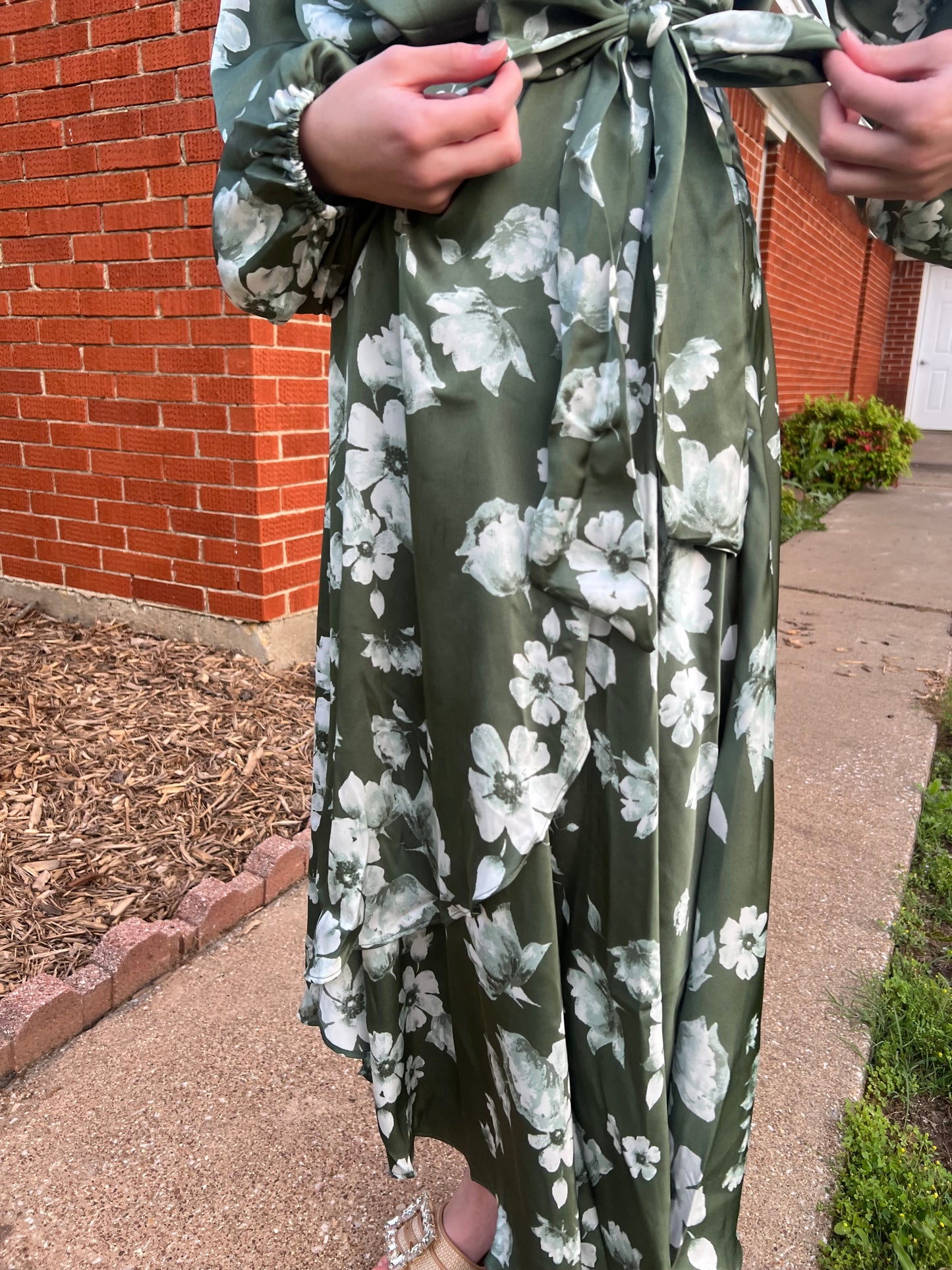 The “Hannah” Wrap dress - Green
