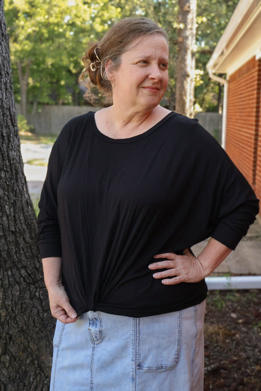 “Midnight Twist” Top