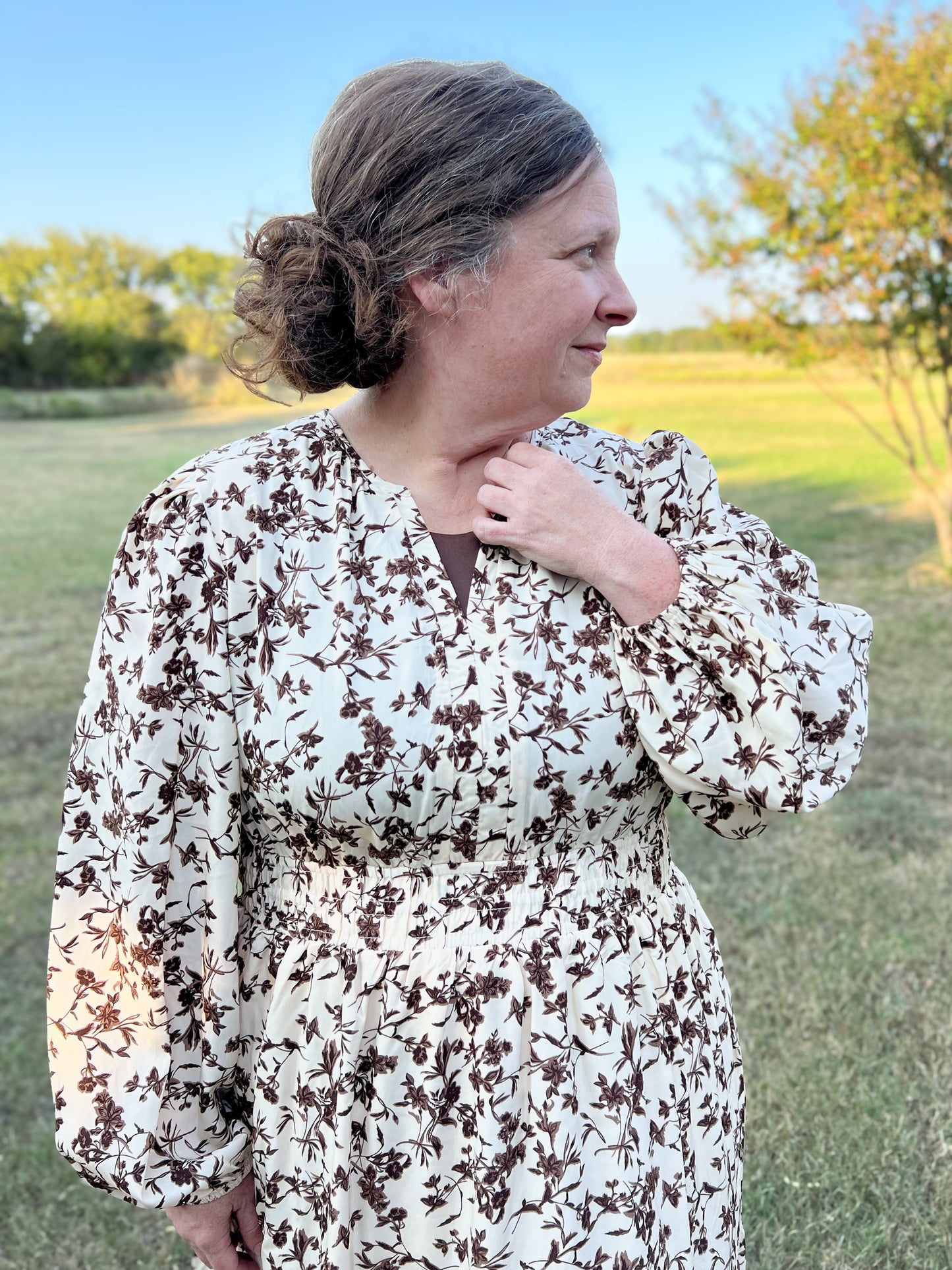 “Cream Dream” Floral Dress