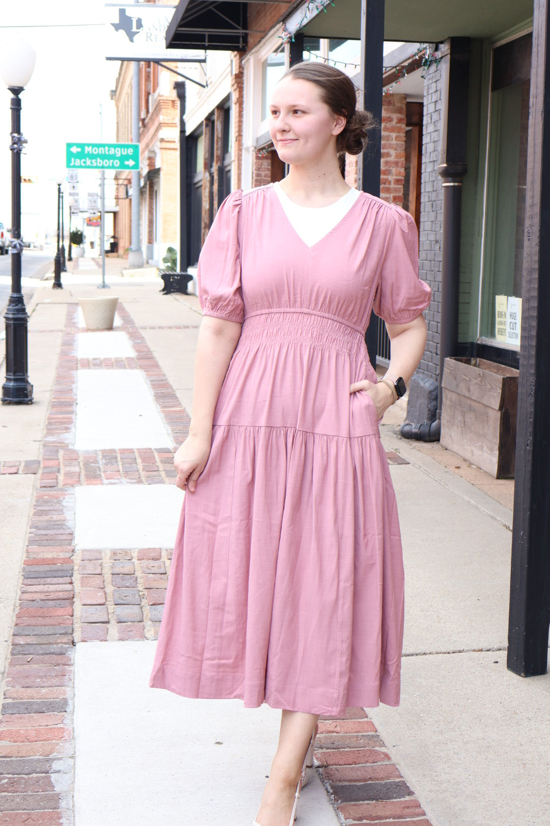 “Blush Belle” Midi Dress