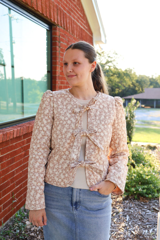 “Dreaming in Bloom” Quilted Jacket