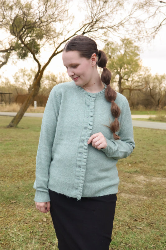 The “Jaden” Ruffle Cardigan