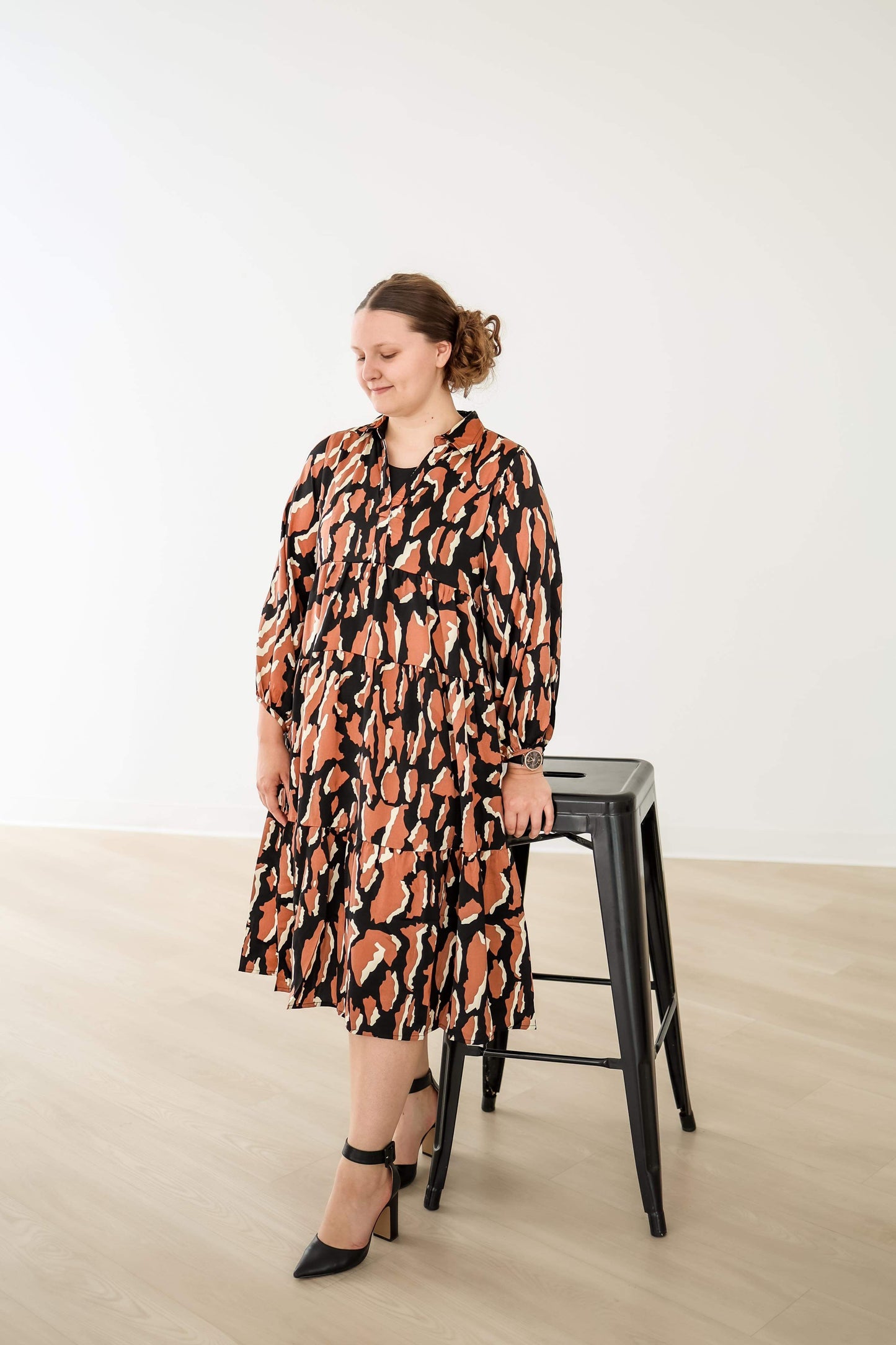 “Bold Elegance” Midi Dress