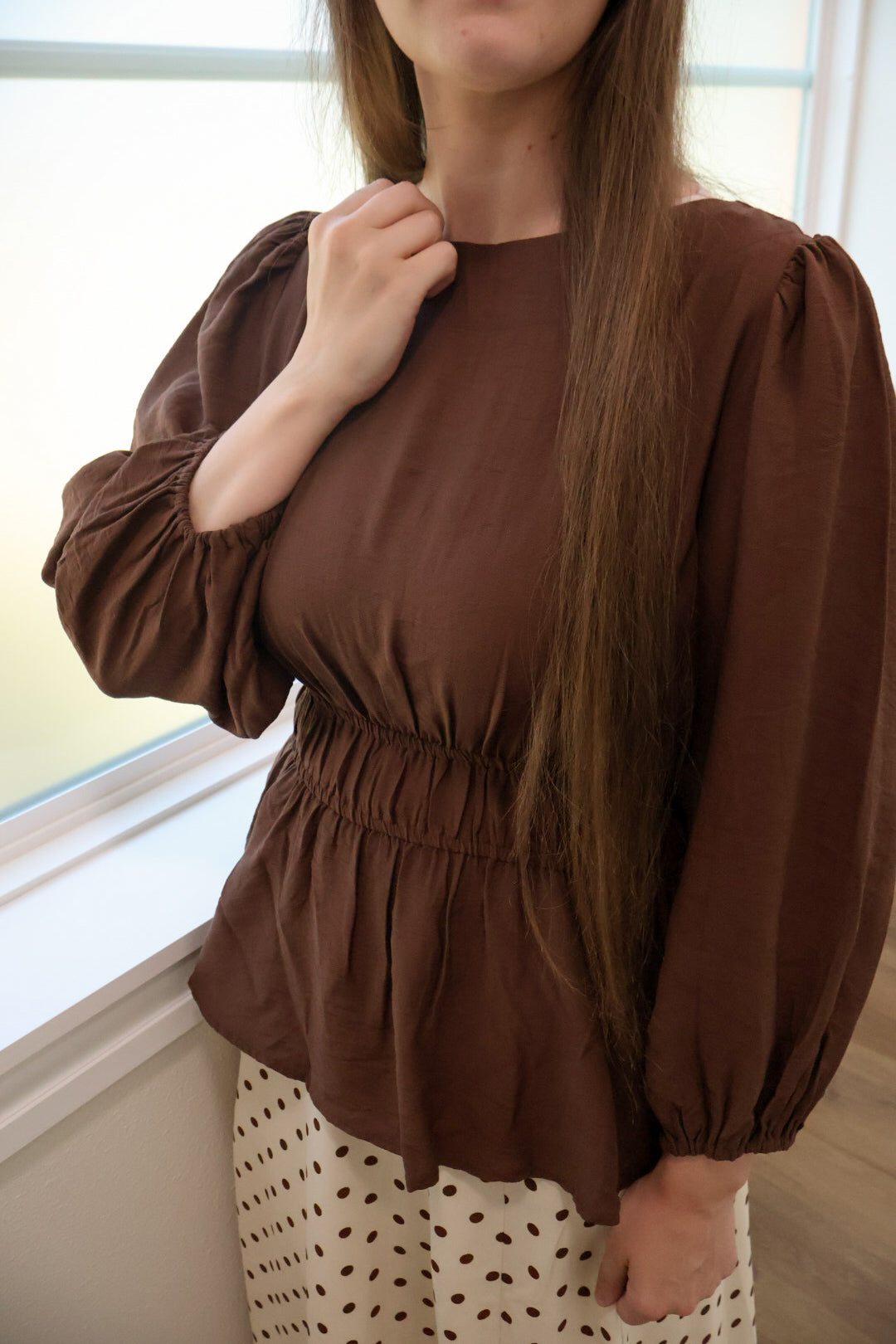 The “Sloane” Top - Brown