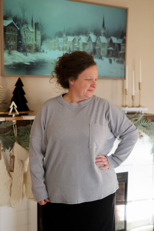 “Cuddle Season” Fleece Top