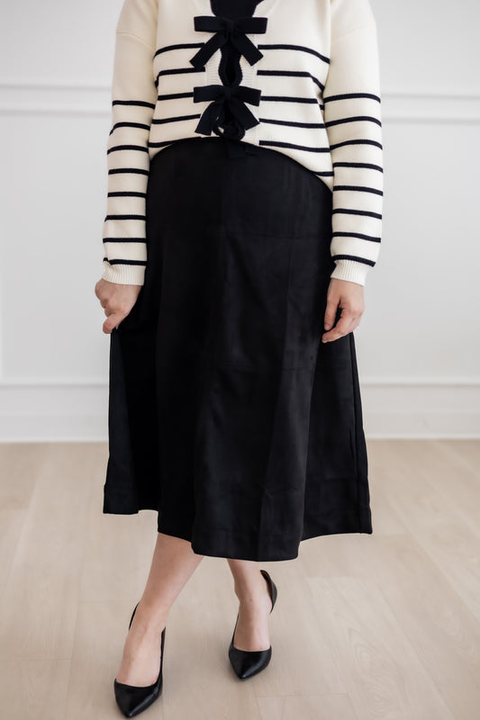 “Winter Stroll” Suede Skirt