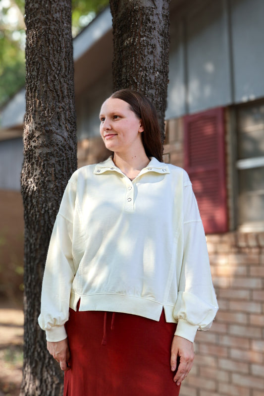 “Ivory Cloud” Pullover