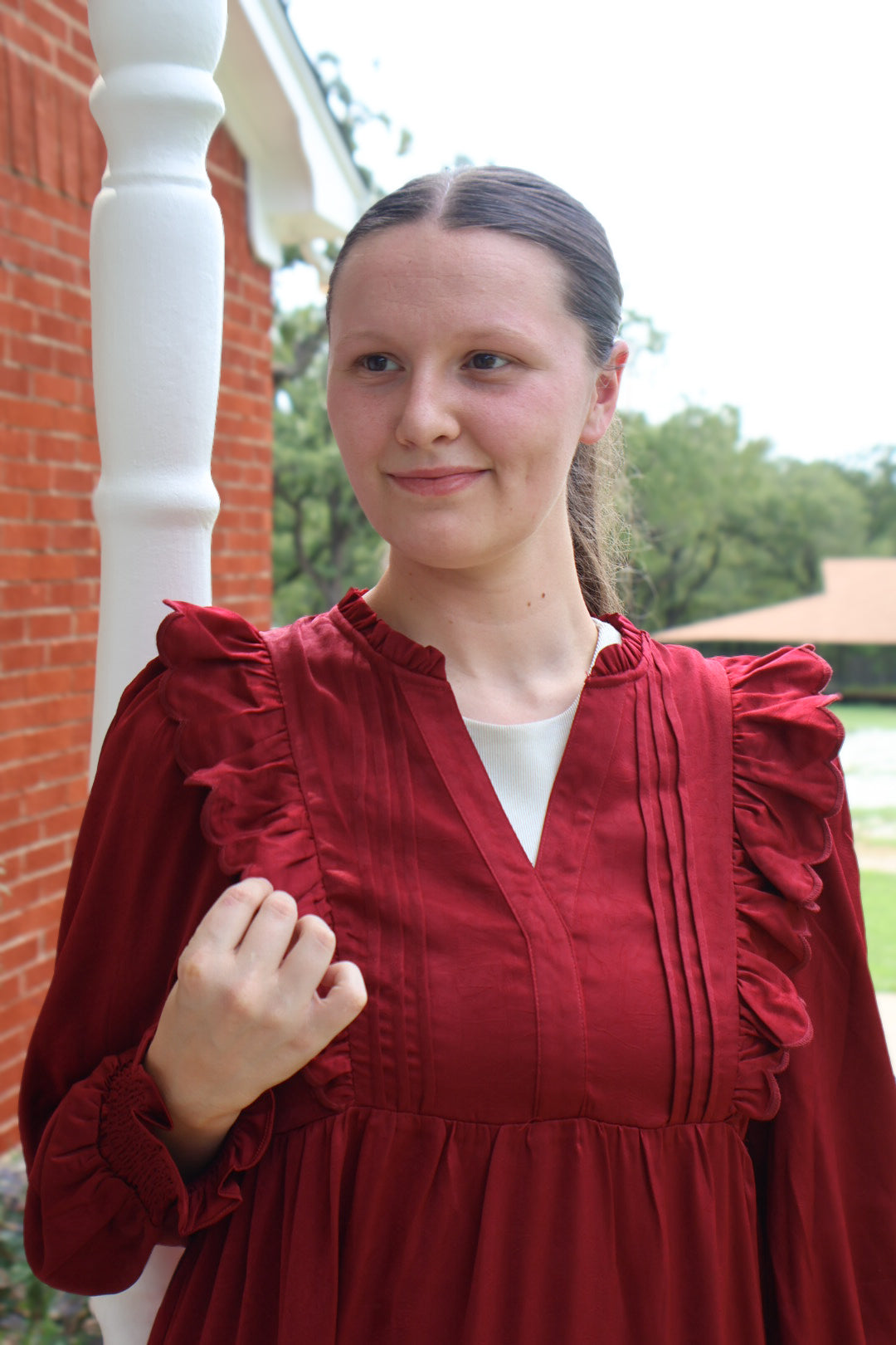 The “Laurel” Dress - Burgundy