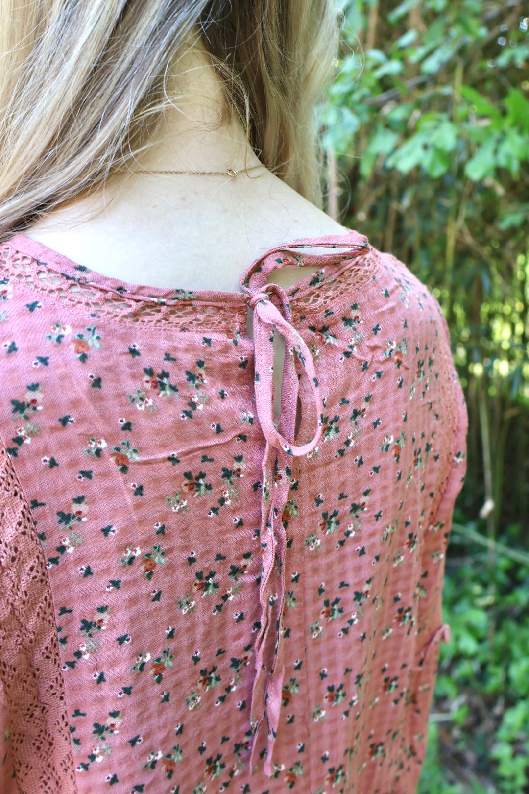 “Petals and Lace” Top - Clay