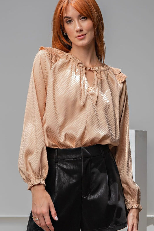 The “Aubrey” Top - Gold