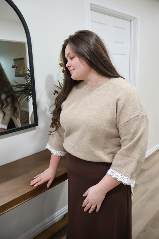 “Laced in Charm” Sweater