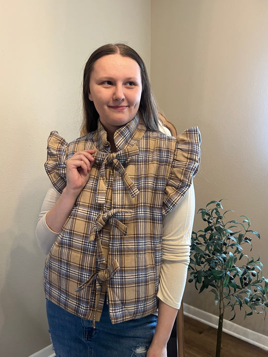 “Glad for Plaid” Vest