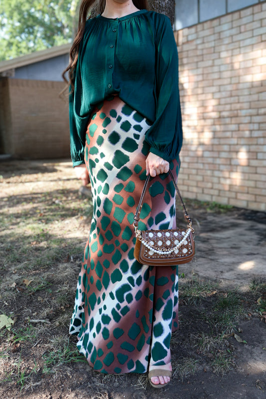 “Savanna Nights” Maxi Skirt