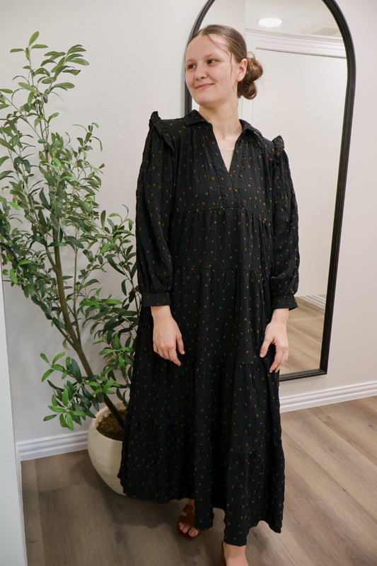 The “Chestnut Dot” Dress