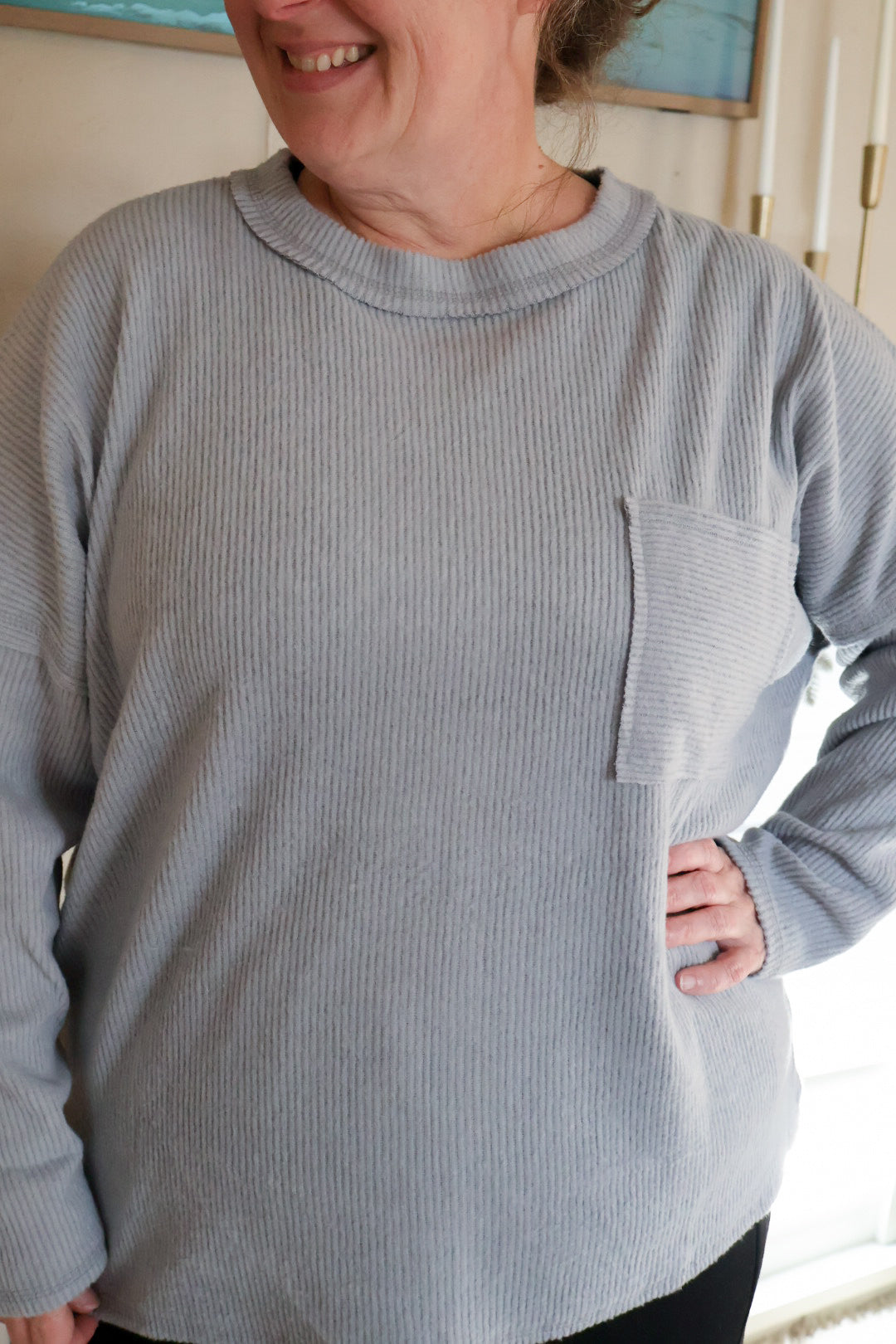 “Cuddle Season” Fleece Top