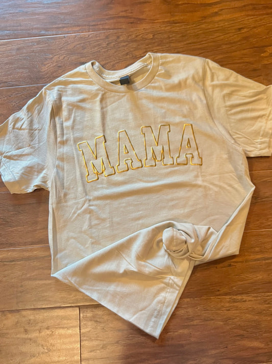 “Mama” Gold Puff T-Shirt