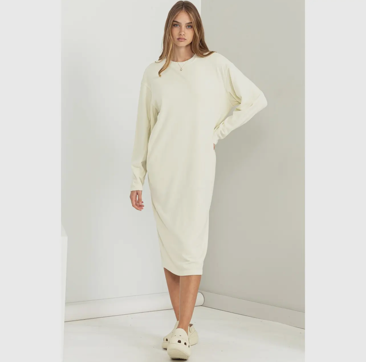 “Totally Cozy” Sweatshirt Dress