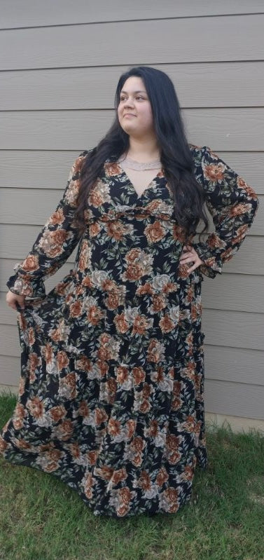 “Harvest Blossom” Maxi Dress