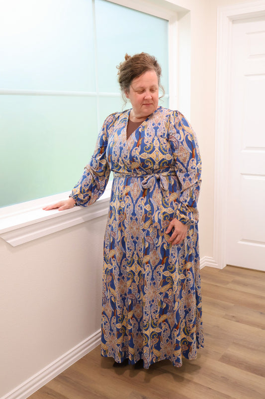 “Paisley Dream” Dress - Blue