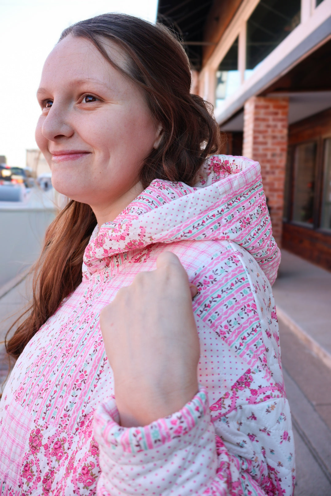 “Pretty in Patchwork” Quilted Hoodie