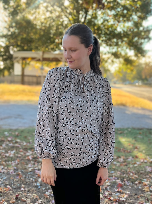 “Leopard Luxe” Top