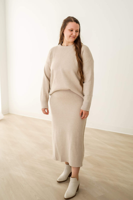 “Simply Cozy” Sweater Skirt